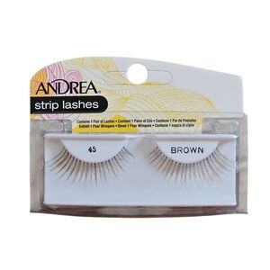 Andrea Strip Lashes Style 45 Brown  Eyelashes